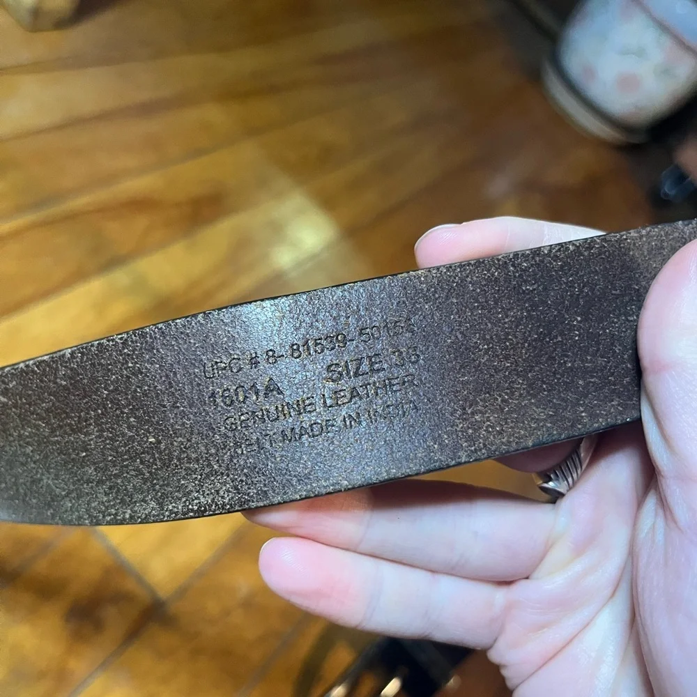 Dark Brown Genuine Leather Made‎ in India Men’s Belt Size 36